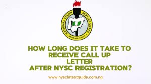 How Long Does It Take to Receive Call Up Letter After NYSC Registration?